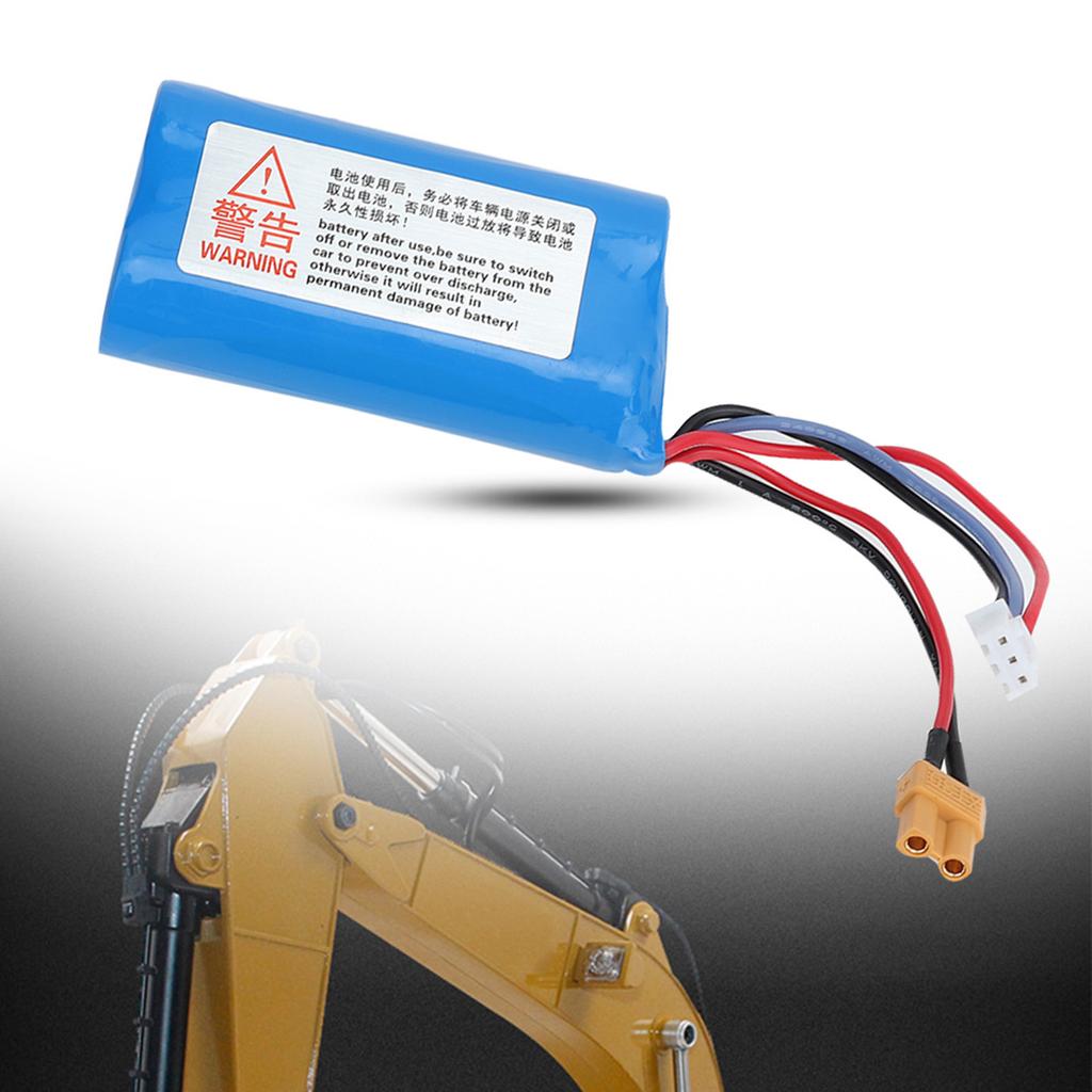 RC Car Lithium Battery, RC Car Lithium Battery Accessory Replacement for Excavator Engineering Vehicle