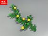 MOC Blocks Flower Morning Glory Bushes Vine DO IT YOURSELF Wall Home Plant Garden City Decor Assembled Particles Dolls Children Playthings
