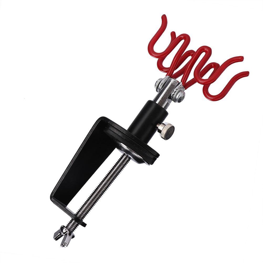 Airbrush Holder Stand Holds 2 Airbrushes Clamp on  Table Mount Paint Hobby Kit