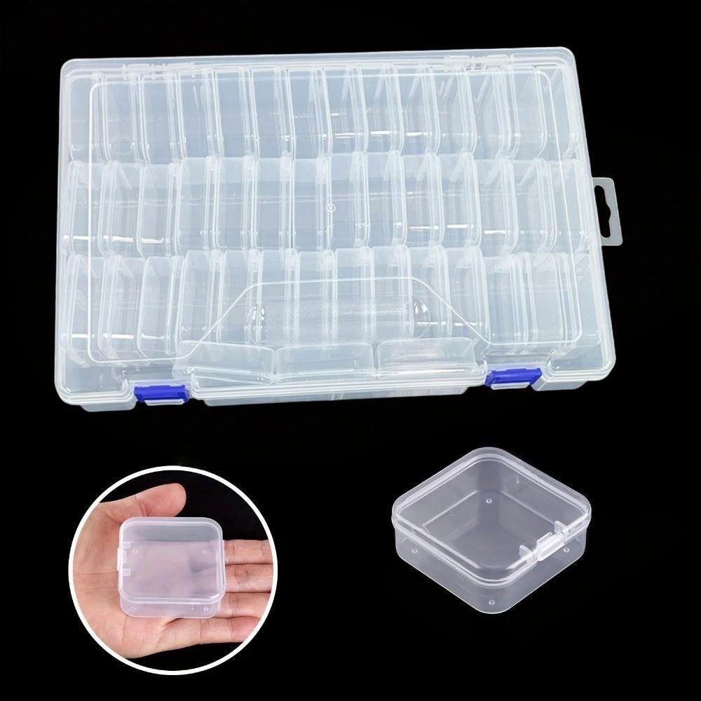 Plastic Jewelry Beads Storage Case 45 Grids Pudding Bean Container  Craft Storage