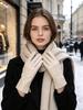 Fashion Women's Gloves Color Sheepskin Winter Warm Thin Touch Screen Gloves High Quality