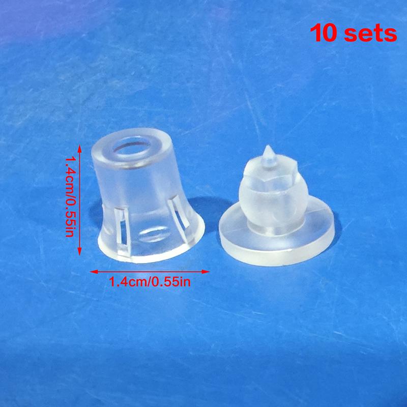 10 шт. ПК Полупрозрачный Рекламный Гвоздь Стеклянный Гвоздь Кронштейн Невидимый Пластиковый Винт Матовый Винт