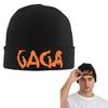 Lady Gaga Mayhem Gaga Logo Bonnet Tricoté Chaud Mode Bonnet Chapeau Automne Hiver Extérieur Bonnets Chapeaux Pour Adulte Unisexe