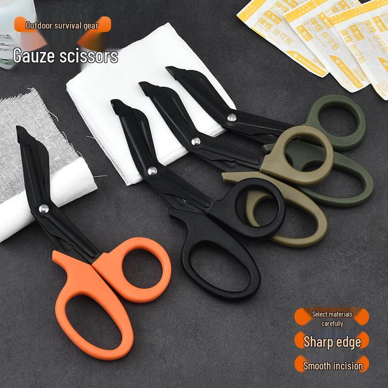 7.5-Inch Stainless Steel EMT Bandage and Gauze Scissors with Angled Tip