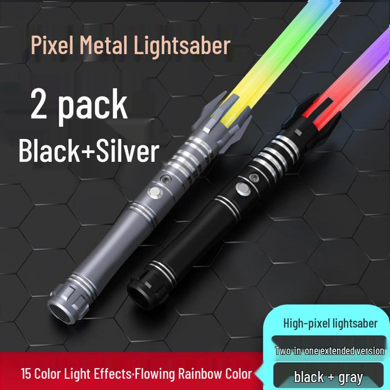 Interactive Color-Changing Light-Up Metal Laser Sword Toy for Performances