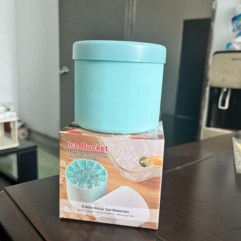 Stlačovací kelímek Forma na ledové kostky Silikonový válec Kelímek na výrobu ledu Forma na ledové kostky Nádoba na led Forma na ledové kostky Lednička