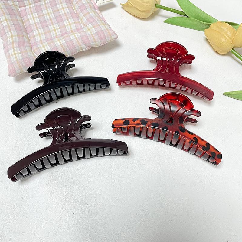 Hot-Selling Large Plastic Hair Clip for Women, Elegant and Simple Shark Clip with a High-End Feel for Updo Hair