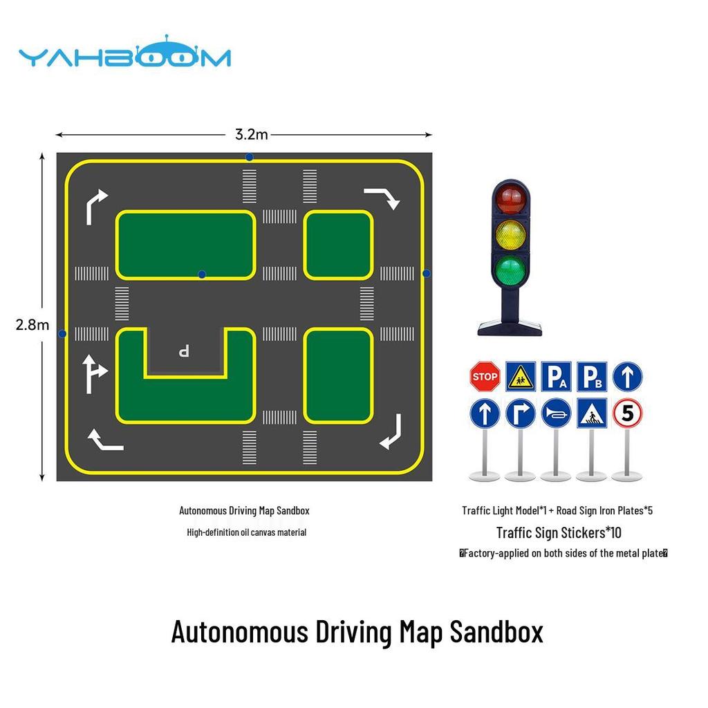 AI-Driven Autonomous Driving Sandbox for Robot Cart Map & Traffic Scene Simulation