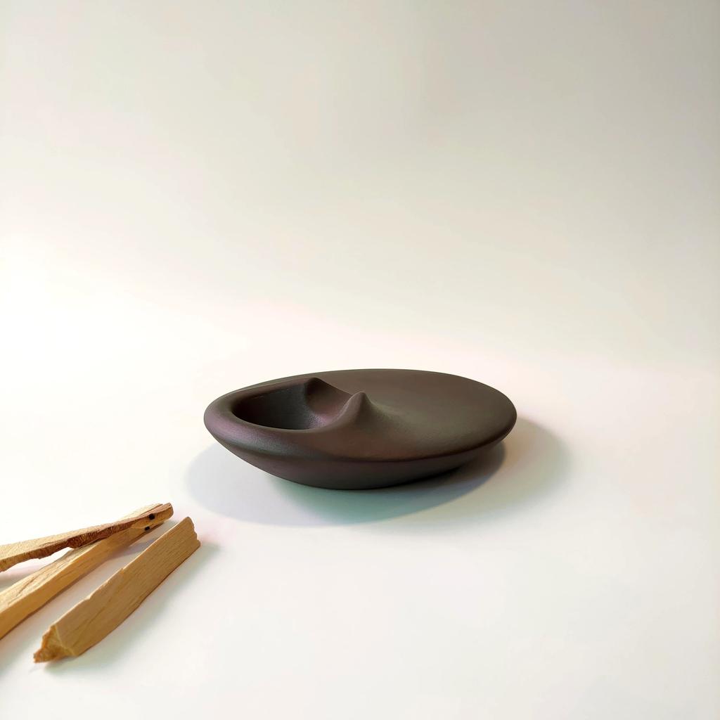 Minimal Palo Santo Holder Ceramic Incense Burner Candle Holders Modern Decor Zen Vibes Handmade for Meditation