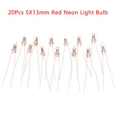 Lot de 20 ampoules LED rouges à intensité variable 5 mm 220 V