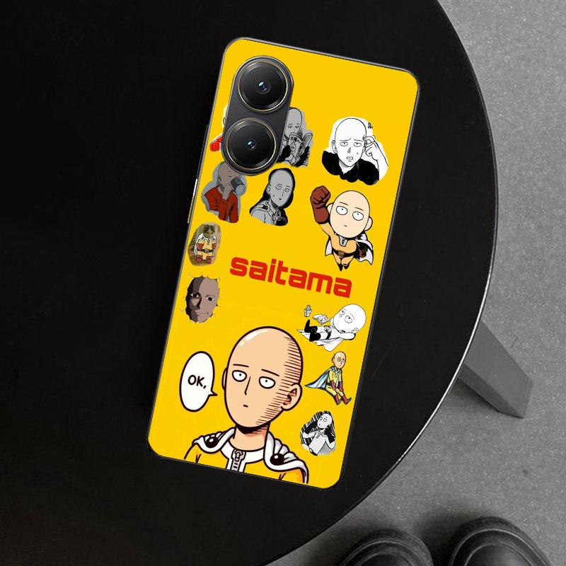 One P-Punch-Man Saitama King Phone Case Cover for Xiaomi Poco X6 X5 X7 Pro F7 Ultra Redmi 15C 15 13C 13 12C 12 10C 10 10A 9C 9A