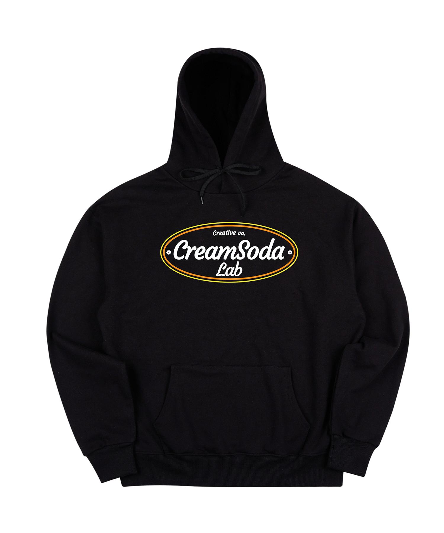 Cream Soda Lab Crsdel On Over Logo Hoodie Black White L