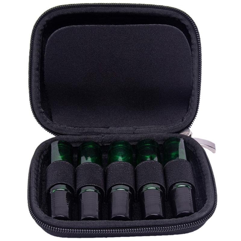 10 Fächer für 10 ml - 15 ml Universelle ätherische Öl-Aufbewahrungstasche Aromaöl-Flaschen-Organizer Reise-Tragetasche Eva-Box Make-up-Koffer