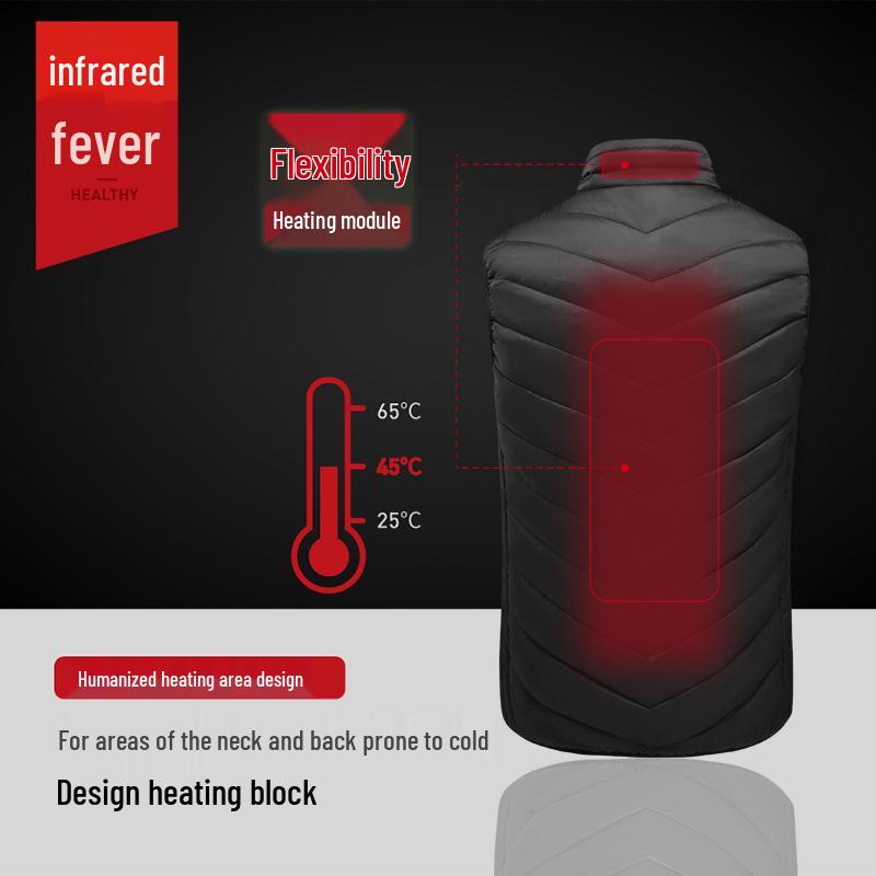 Graphene Heated Vest: Rechargeable, Unisex, Padded Electric Outerwear