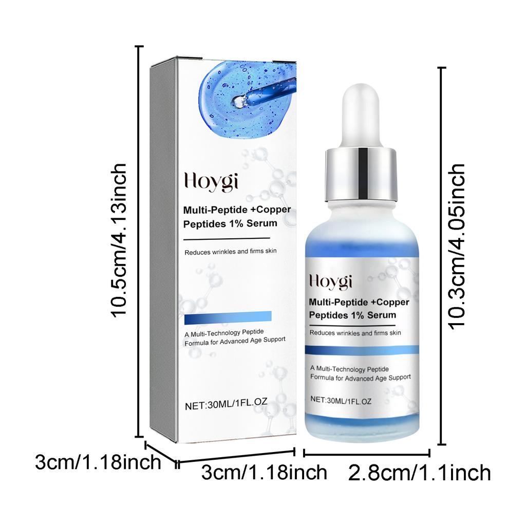 Multi-Peptide Anti-Aging Serum - Matrixyl 3000 & Copper Peptide for Deep Wrinkle Repair, Skin Tightening & Firming Face Essence