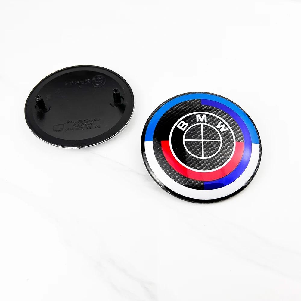 BMW M Emblem Car Hood & Trunk Emblem 82mm 74mm Compatible with E46 E36 E34 F10 E90 F30 E60 E53 E30 E92 E87 X1 X3 X5 M3 Front Rea djbf00