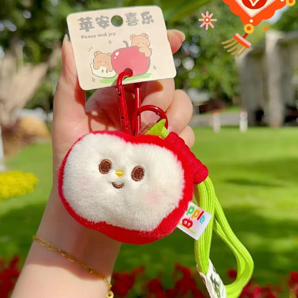 10Cm Squishy Fruit Plush Toy Stuffed Red Apple Plush Pendant Soft Food Plush Key Chain Peluche Kids Birthday Gift Christmas Gift