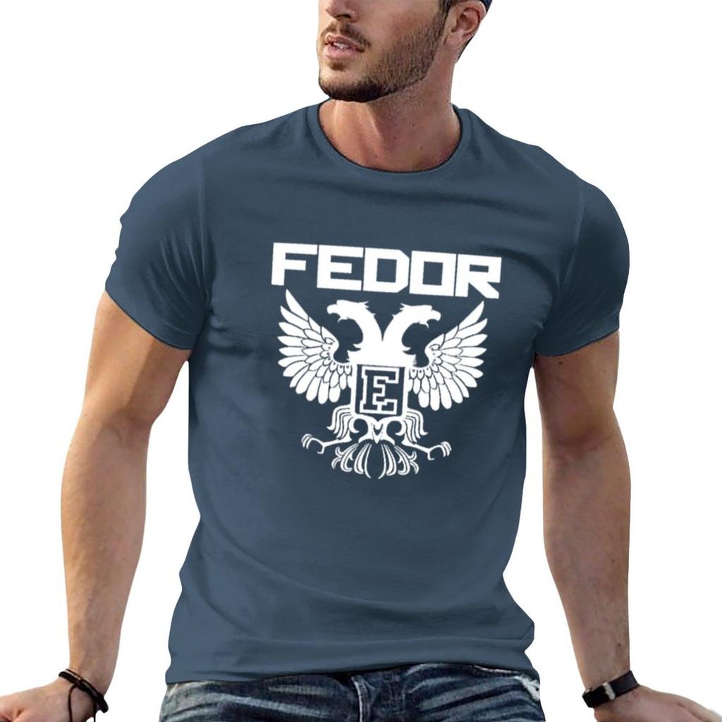 Neues Fedor Emelianenko T-Shirt Bluse, individuelle T-Shirts, selbst gestaltete Anime-Kleidung, Oversize-T-Shirt für Herren