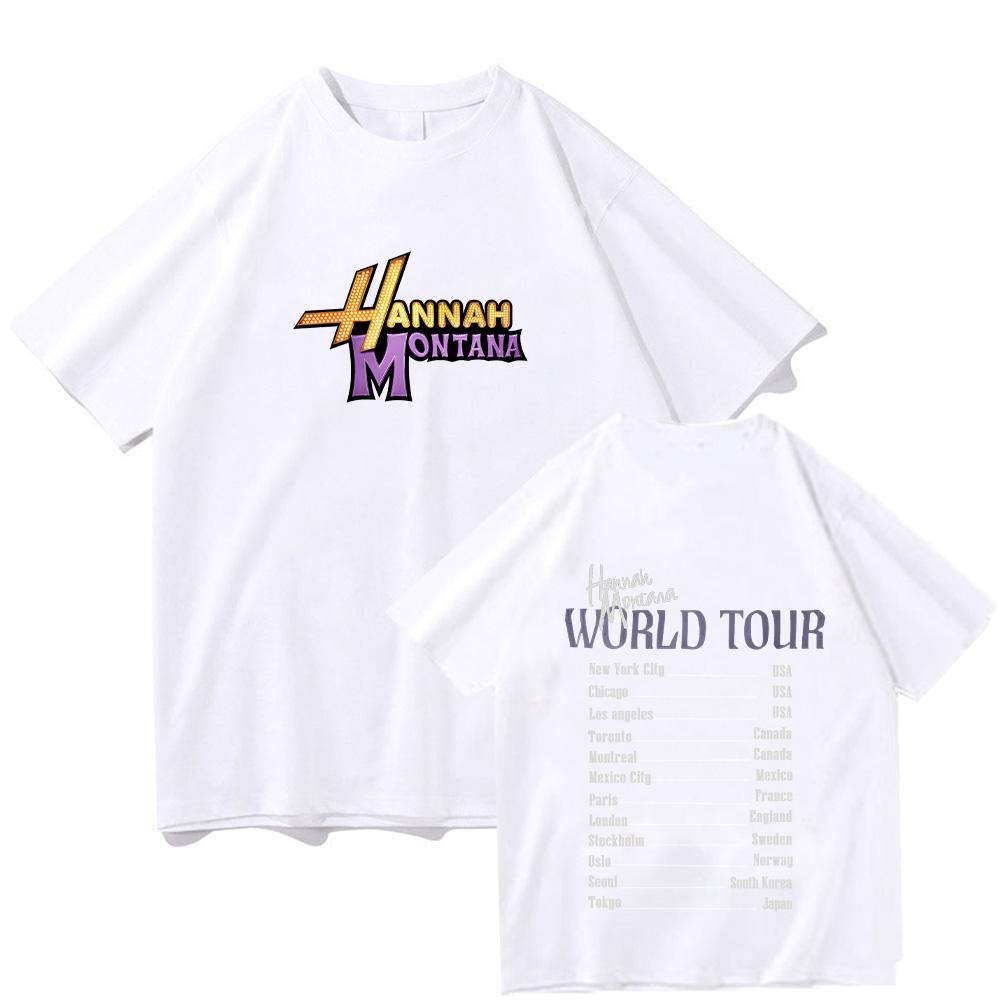 Montana World Tour graphic Men's T-Shirt Unisex O-Neck Cotton Short Sleeve Oversized recreation