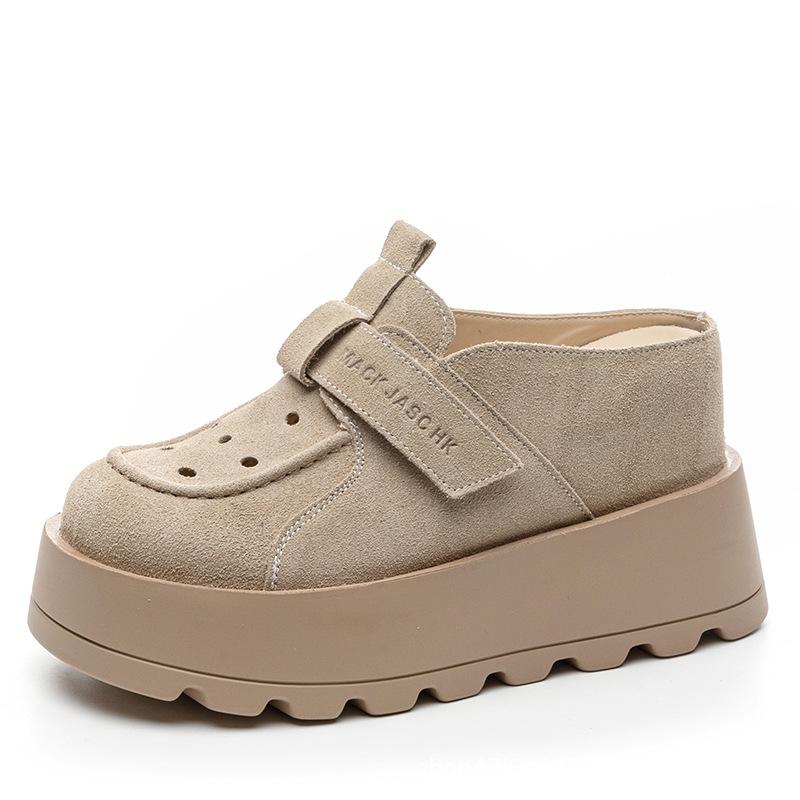 Sommer Tasche Kopf Sandalen Äußere Hausschuhe Neue Innere Höhenerhöhung Dicke Sohle Kleine Faule Schuhe A