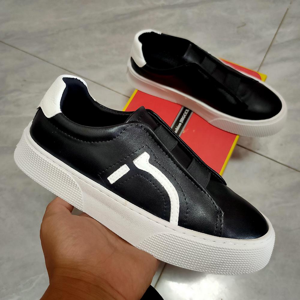 Fashion Fashionable Versatile Casual Board Head Leather Suede Light High-end Feel Business White Leather Walking Shoes Loafers Sneakers