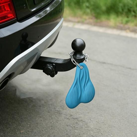 Hanging Truck Balls Nuts, Funny Trailer Hitch Decoration with Chain, Prank Automotive Vehicle Exterior Accessory, Gag Gifts for Boyfriend Husband