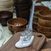 Convenient Colander Soft Hold Stainless Steel Multifunctional Portable Caviar Scoop Spoon for Kitchen