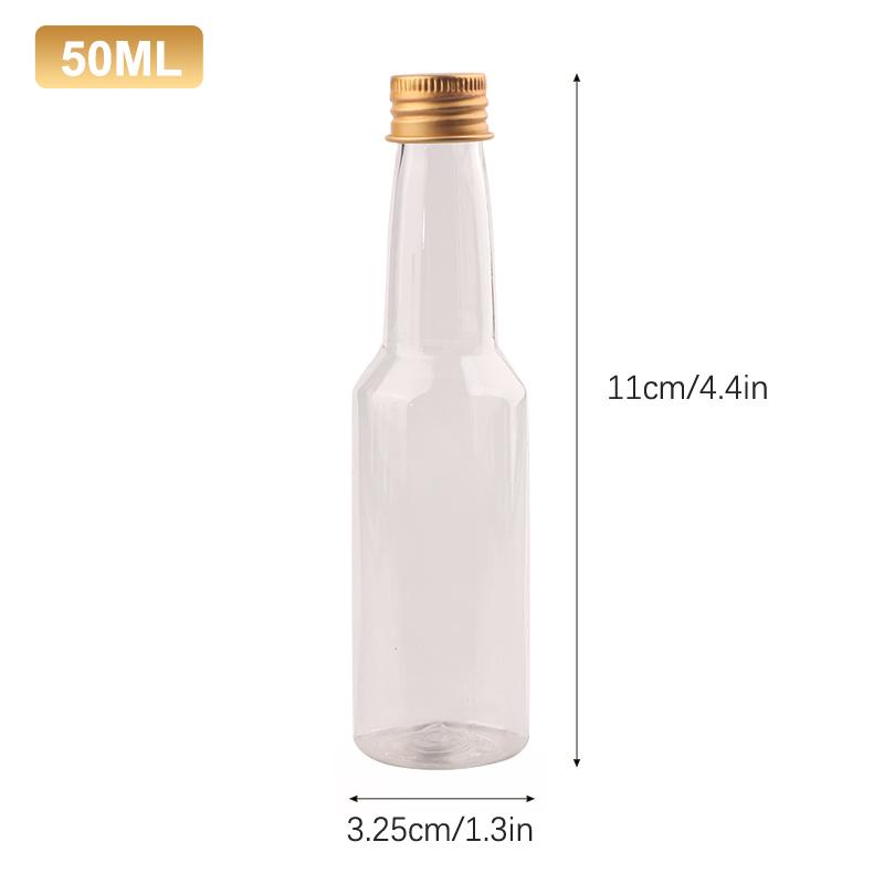 Plastové lahve na lihoviny Mini lahvičky na likér Mini plastová láhev na alkohol s uzávěrem Láhev na mléko Průhledná láhev na nápoje