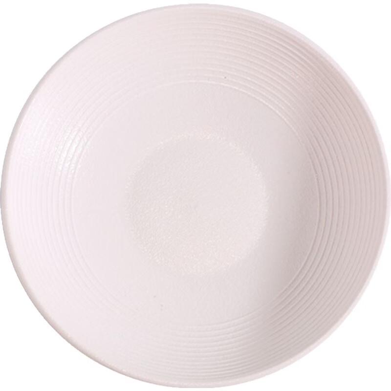 Assiette à Salade Profonde Rétro en Céramique Givrée ZISIZ