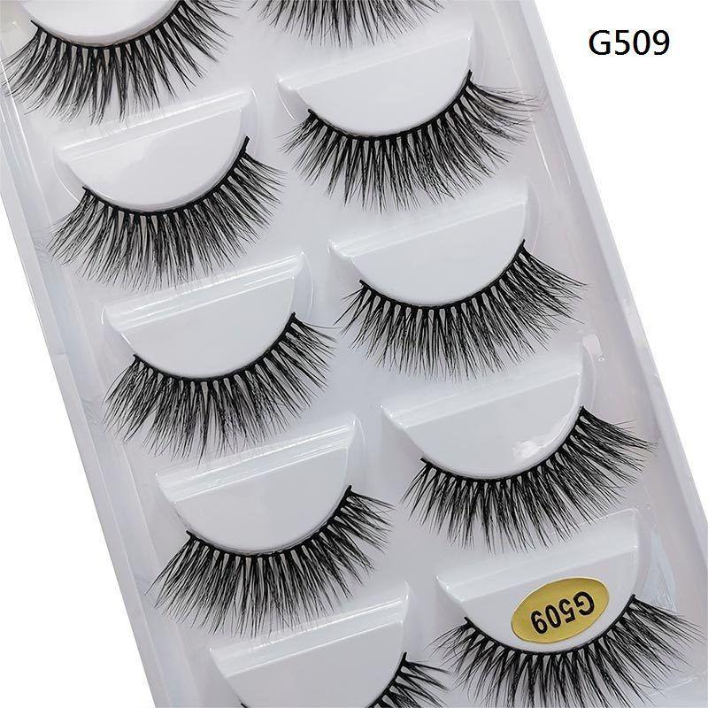 Lashie - Set of 5 Pairs: Volume Crisscross False Eyelashes