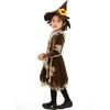 Dívčí kostým na Halloween pro batolata Šaty Kouzelník z Oz Kostým pro jevištní vystoupení Hnědá sukně ze směsi vlny