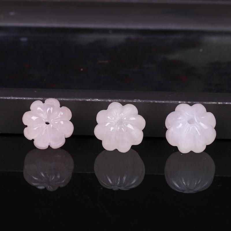 Dongling White Jade Safety Buckle Pendant - Gold Silk Jade DIY Accessory