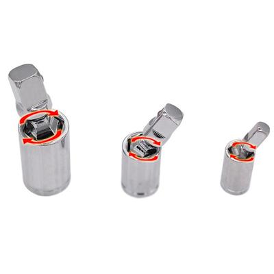 Joint Set 1 4 3 8 and 1 2 Adapters for Socket Wrench Extension