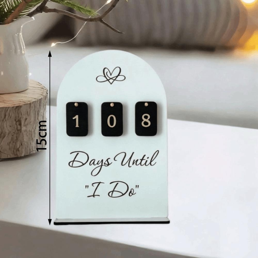 Countdown Display Wedding Countdown Sign Wooden Display Number Block Sign Wedding Celebration
