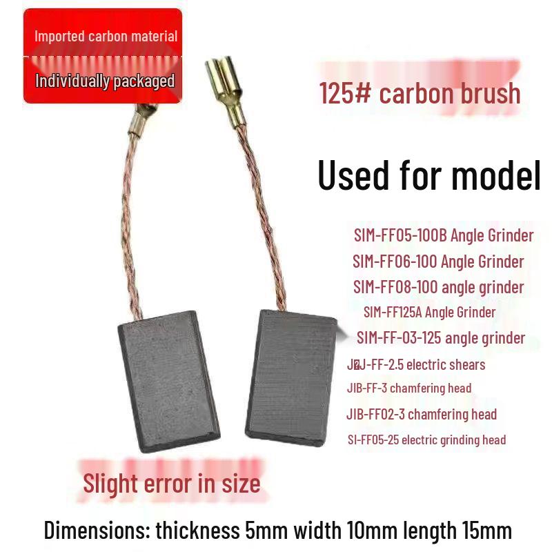 Carbon Brush for Power Tools: Electric Hammer, Cutting Machine, Angle Grinder, Hand Drill, Pistol and Impact Drill