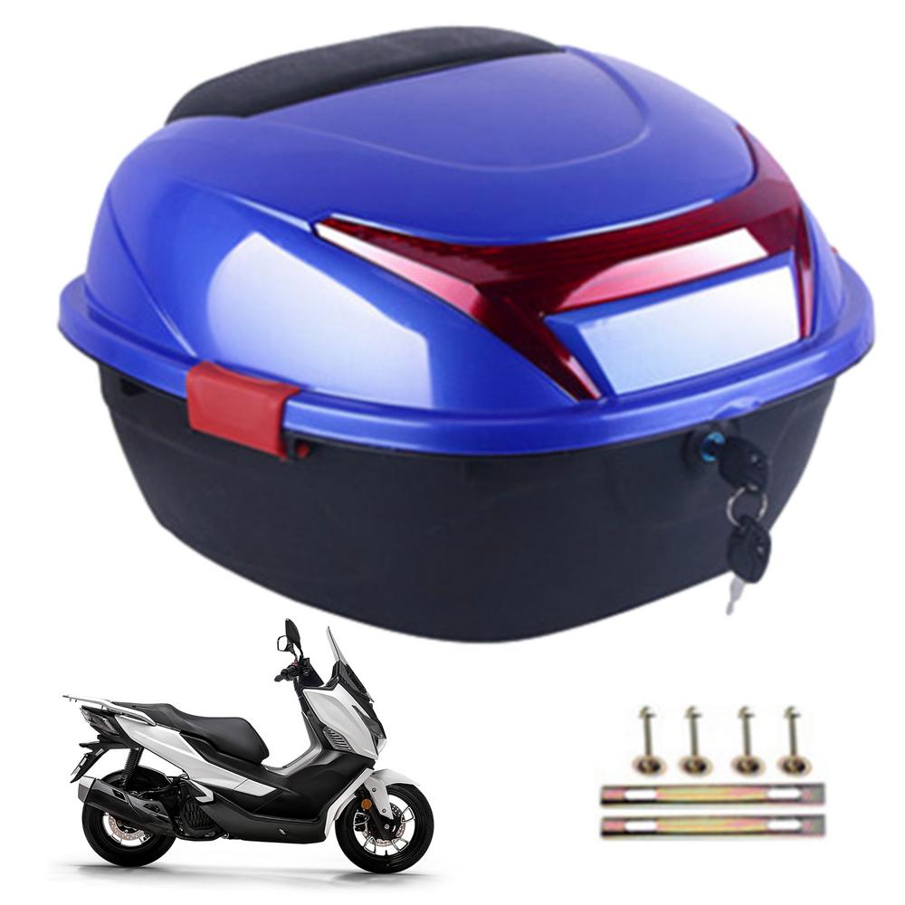 Motorcycle Trunk Box Motorbike Trunk Storage Top Carrier Ergonomic Case Large Motorcycle Storage Top Carrier Waterproof Case
