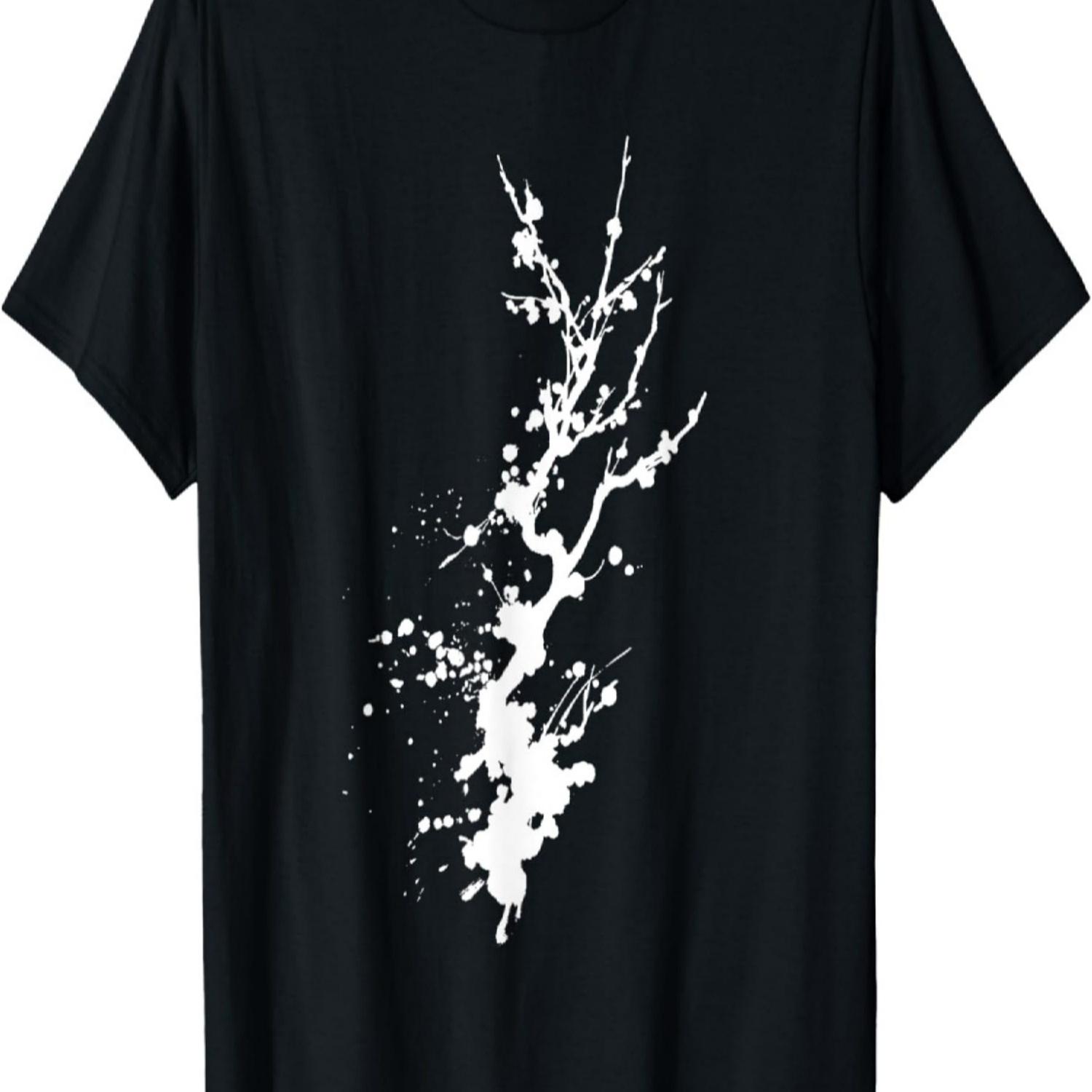 Zen Floral Sakura Tree Cherry Blossom  Aesthetic T-Shirt S