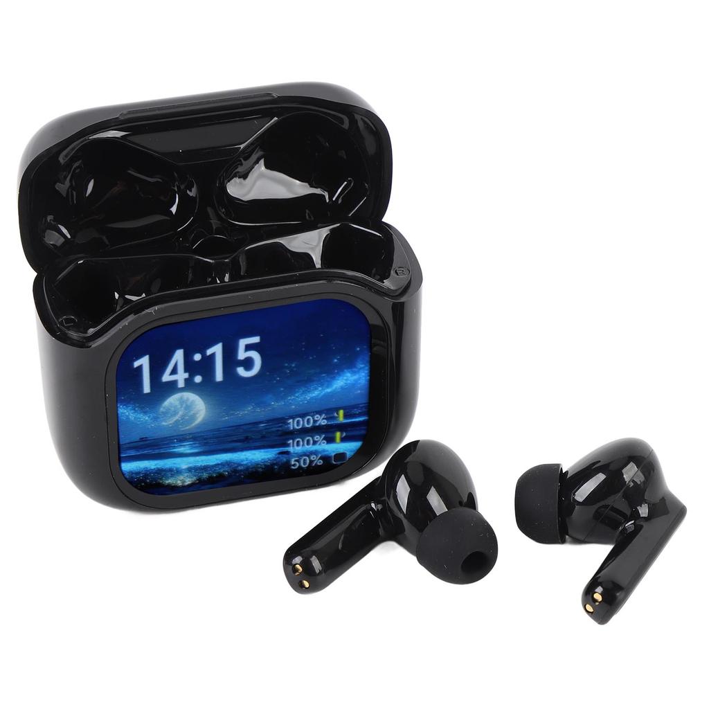 Language Translator Earbuds with Color Touchscreen Charging Case Bluetooth 5.4 ANC Noise Cancelling 140 Languages