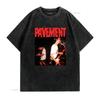 Vintage Paveunisext Indie Rock Band Concert Print Casual T Shirt Vintage Washed Slightly Stylish Breathable Designer Clothes
