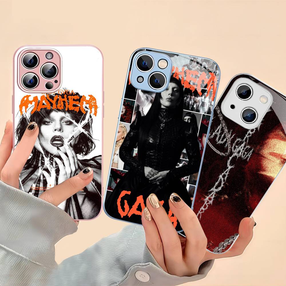 Lady Gaga Ablums For IPhone 14 13 12 Mini 11 Pro XS Max X XR 14 Plus Tempered Glass Cover