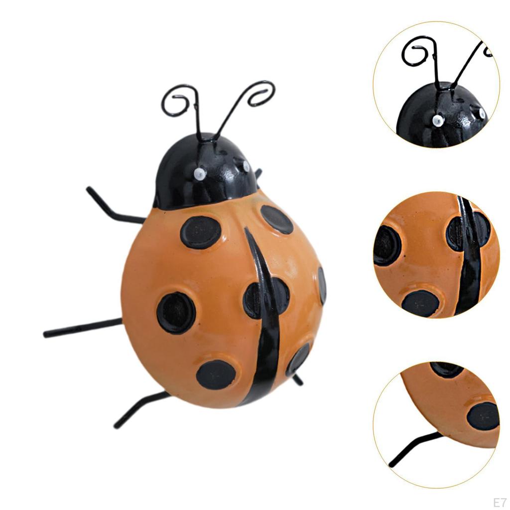 Adorable Ladybug Metal Wall Art for Home and Garden