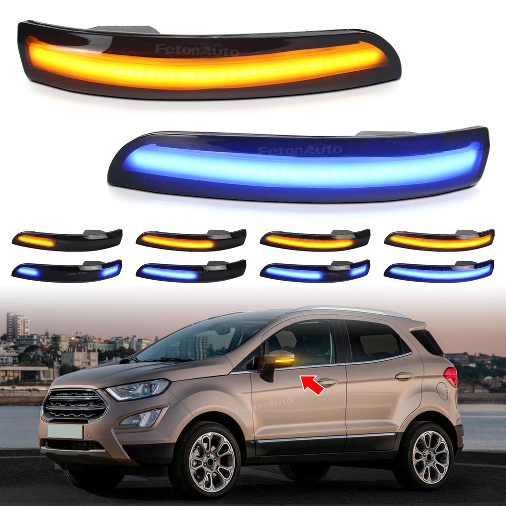 Quality LED Mirror Sequential Turn Signal Lights for Ford Kuga Focus 3 Escape EcoSport Brightness New Dynamic Indicator Lamps