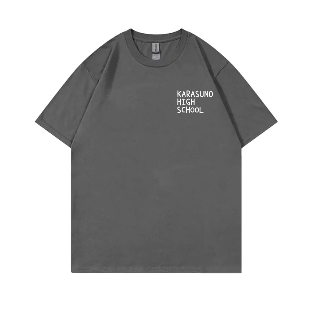 Anime Haikyuu Lycée Karasuno Hinata Shoyo Même Style T-shirt Unisexe Unisexe Unisexega T-shirts Unisexe Casual Vintage Streetwear