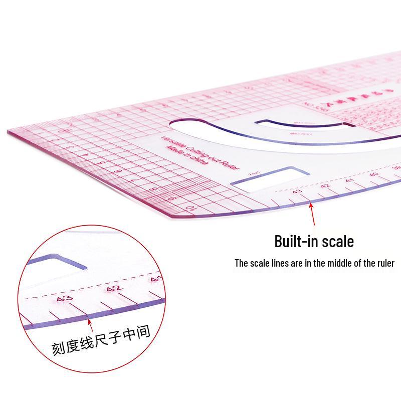 7-Piece Sewing and Pattern Making Ruler Set for Clothing Design