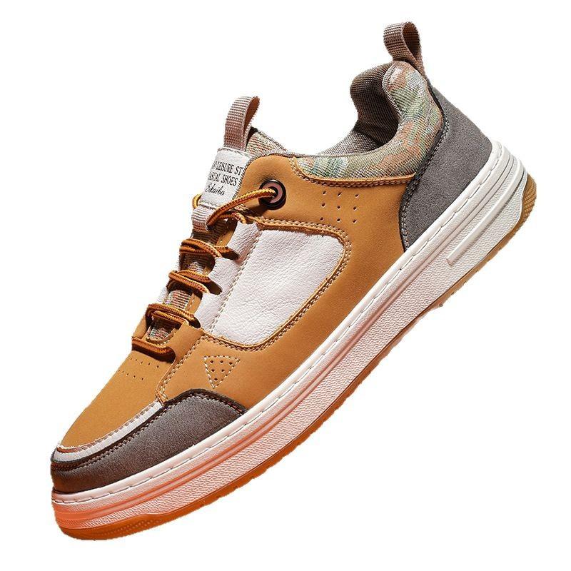 Men's Shoes 2025 New Autumn Trend Versatile Soft Sole Low-top Non-slip Board Shoes Work Sports Leisure Trendy Shoes