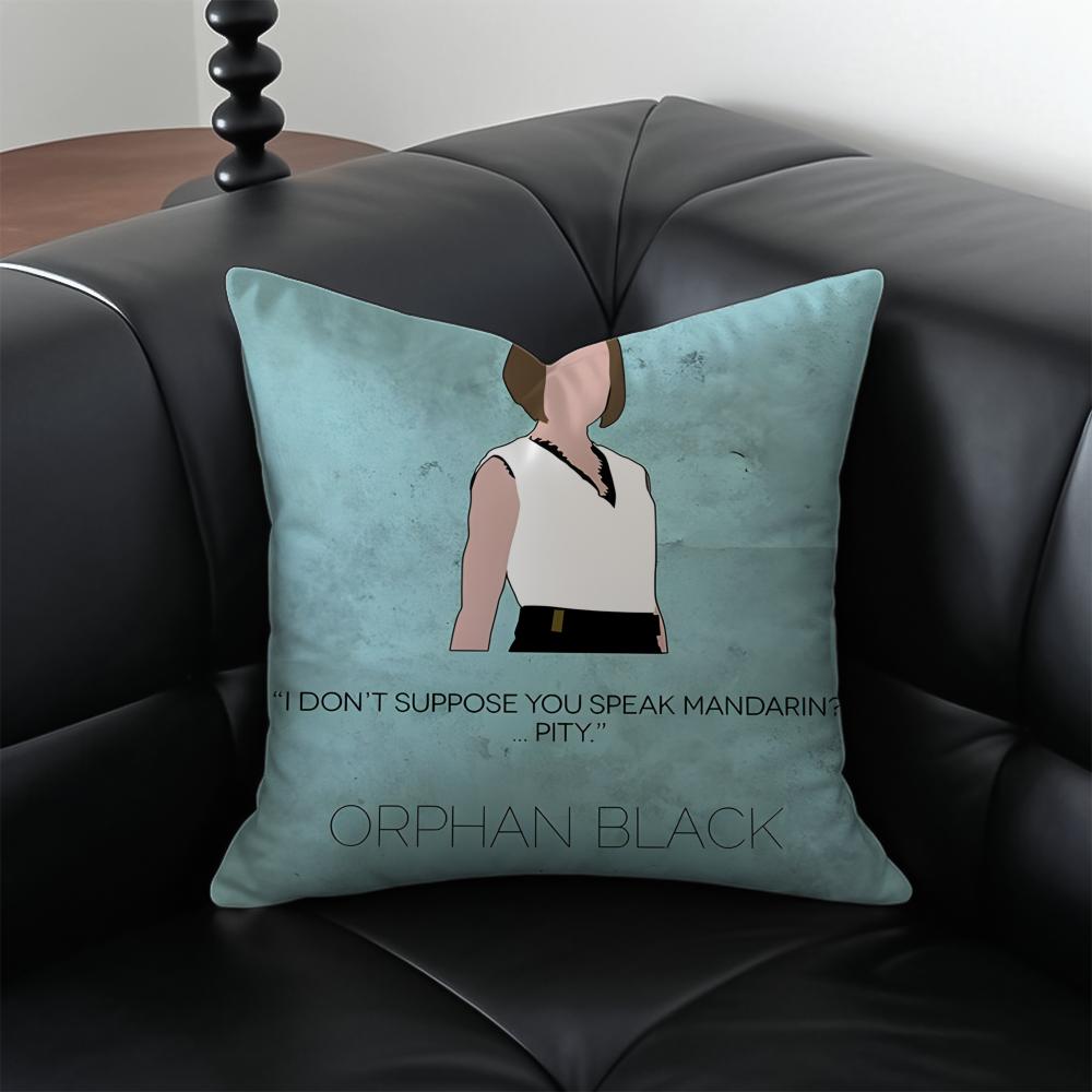 Orphan Black Character RRachel Duncan Cushion Cover Pillow Case Antidustmite Invisible Zipper Silky Plush Cushion
