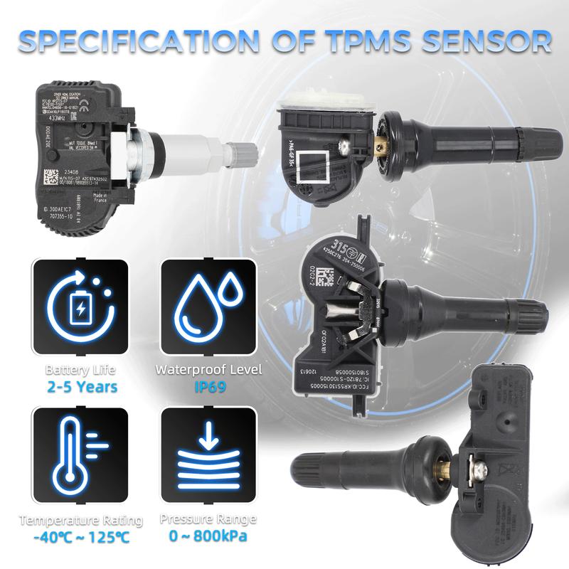 3641101AKN01A TPMS Tire Pressure Sensor For GreatWall POER 2021/06-2024 TanKe 300 Latte DHT-PHEV 2021-2024 Haval H5 2023/08-2024