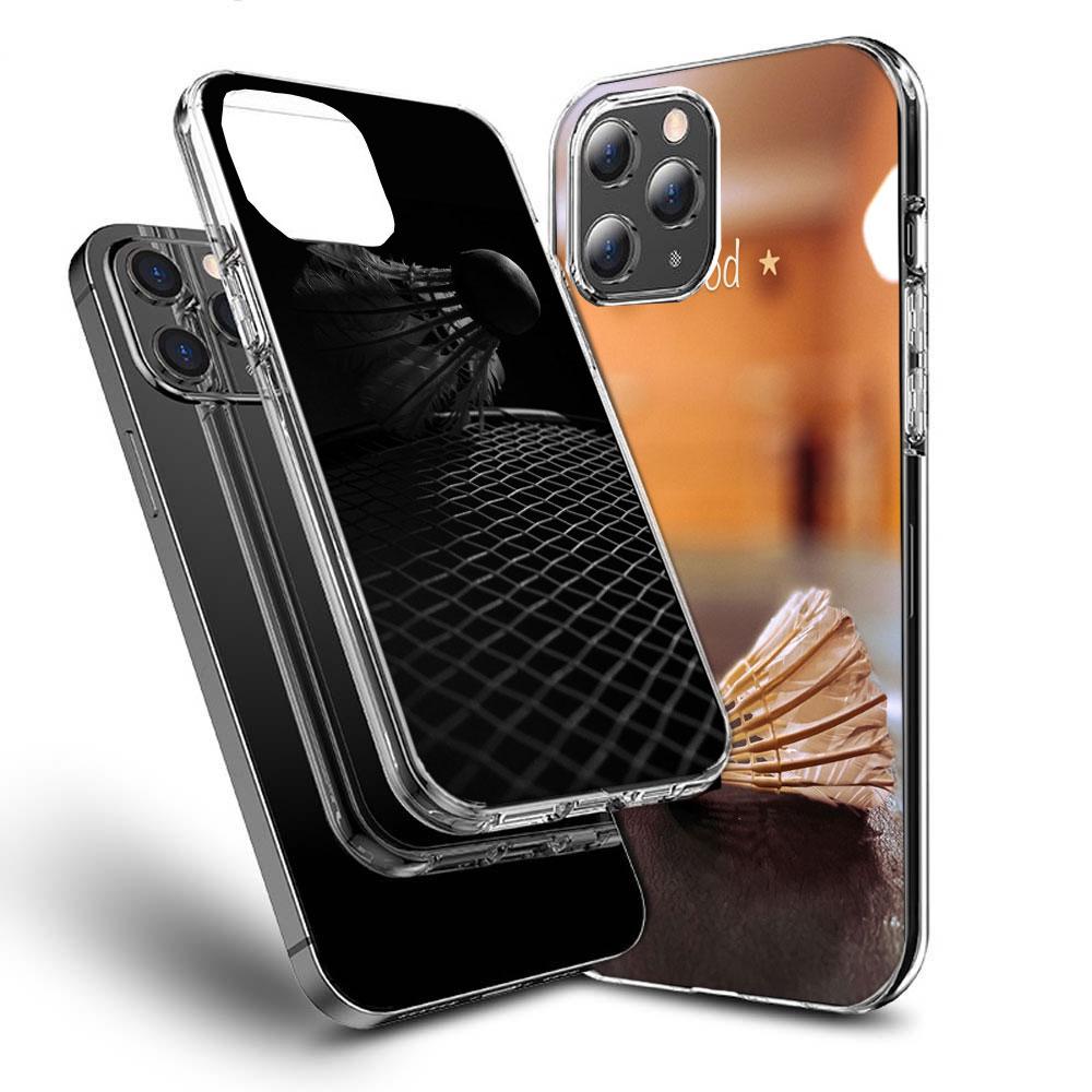 Badminton Sport Phone Case For Iphone 16E 15 Pro 14 Plus 17E 16 17 Pro Max Air 11 12 13 Mini Shockproof Capa Cute Cover TPU C