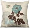 Home Decor Floral Motifs With Words: Love, Hope, Faith, Peace Pattern Cushion Cover Suitable For Sofa Bedroom Car Pillow Cover