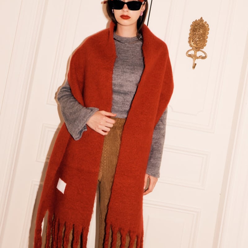 SILN Breiter langer Schal (ROT)